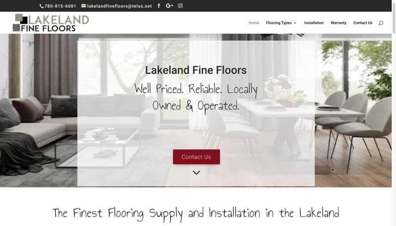 Lakeland Fine Floors Screenshot 800px
